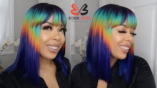THIS WIG COLOR IS CRAZY! | BOBBI BOSS CREATIVE COLOR WIG by Amber Prince 700 views 2 years ago 4 minutes, 23 seconds