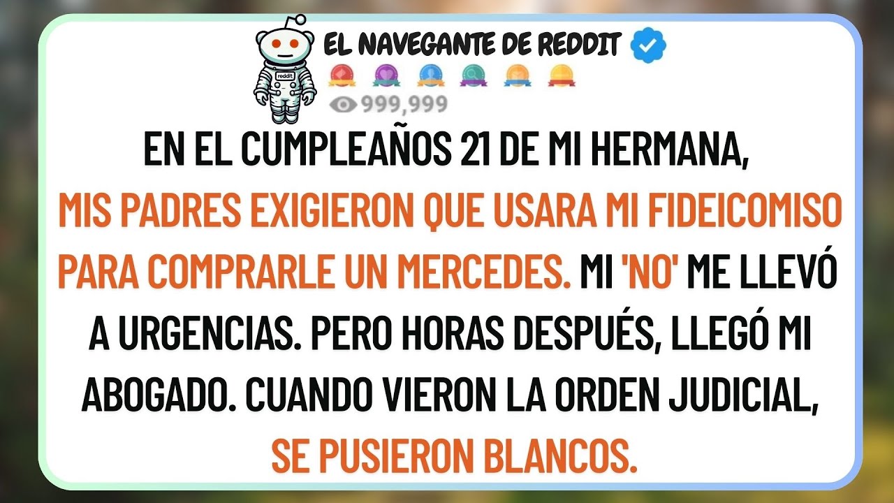 En Los 21 De Mi Hermana, Mis Padres Exigieron Su Mercedes. Mi Silencio Me Envió A Urgencias...