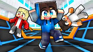 UVĚZNĚN na 24 HODIN na TRAMPOLÍNĚ v Minecraftu!