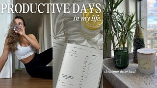 productive days in my life | getting in the christmas spirit & christmas decor haul