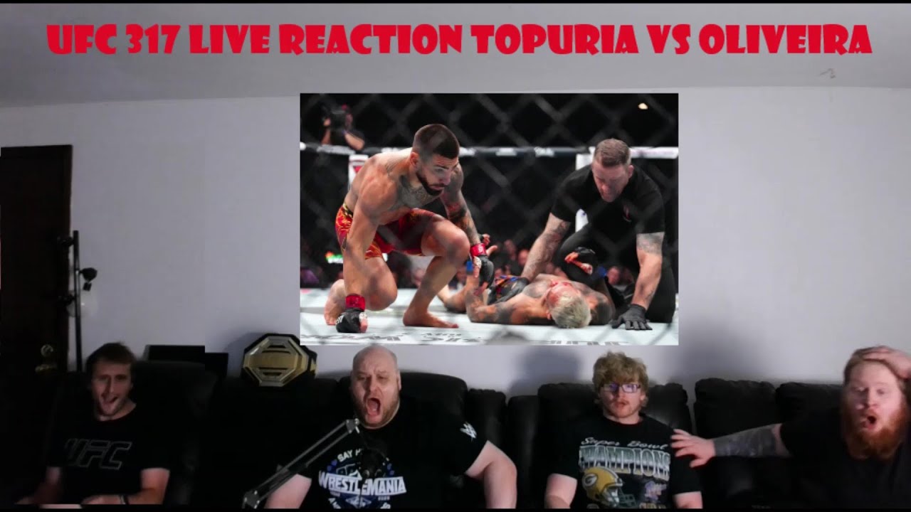 UFC 317 Прямая реакция Топурия против Оливейры