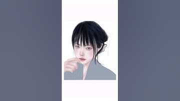 Digital painting process | Procreate | #shorts