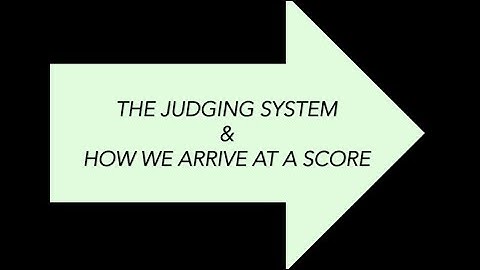Video Redux 1 - The Judging System and How We Arrive at a Score