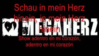 Megaherz - Schau In Mein Herz (Letras Alemán - Español)