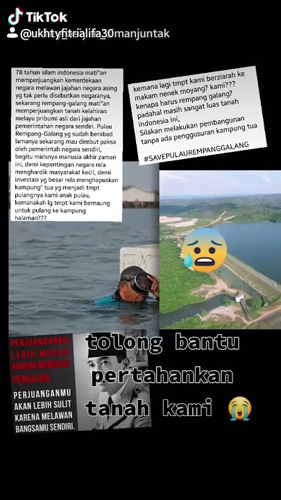 viral tanah melayu rempang galang akan di relokasiakan. #save pulau rempang