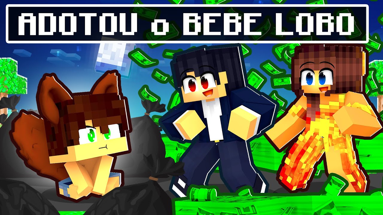 FAMÍLIA RICA ADOTOU o BEBÊ LOBISOMEN no Minecraft