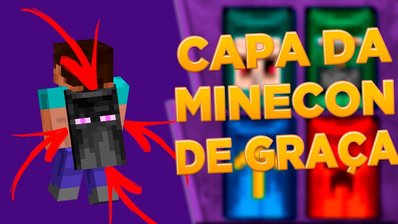 COMO CONSEGUIR A CAPA DA MINECON 2016 DE GRAÇA - ATUALIZADO 2017 - YouTube