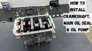 Alto 800 Engine Rebuild : Installing Crankshaft & Bearings : Ultimate Guide!