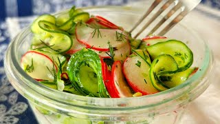 Eat this cucumber salad every day for dinner and you'll lose belly fat!