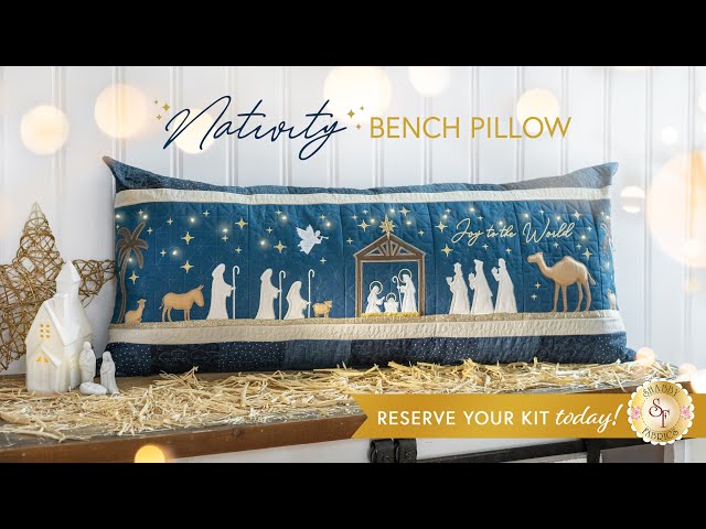 Nativity Bench Pillow Kit by Kimberbell – Strawberry Quiltcake