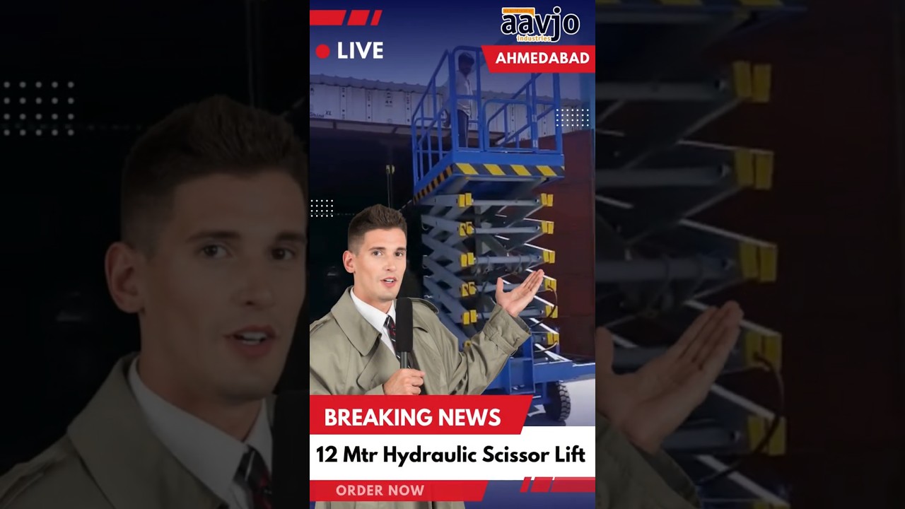 12 Meter Hydraulic Scissor Lift | Warehouse scissor Lift | Scissor Lift | Manufacturing Scissor Lift