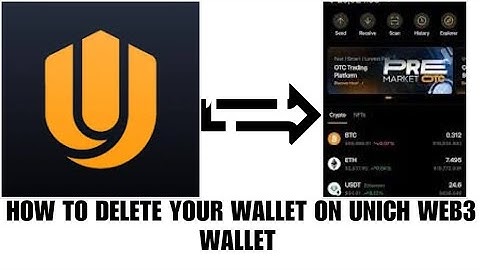 How to delete your wallet on Unich WEB3 wallet