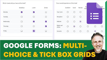 Google Forms - Make a Multiple-Choice Grid and a Tick Box Grid