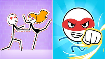 THROUGH THE WALL vs ATTACK DRAW LINE | Gameplay walkthrough Android iOS