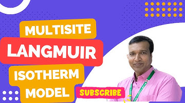 Multisite Langmuir (MSL) isotherm model