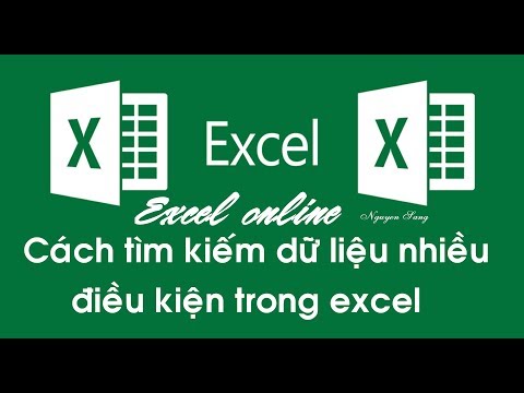 Video Cách tìm kiếm dữ liệu nhiều điều kiện trong excel - youtube