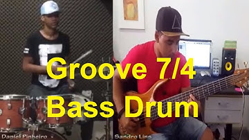 Funk Groove 7/4 | Drum Bass