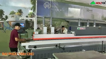 MÁY DÁN CẠNH 8 CHỨC NĂNG Holztek Pro-800AH. Tự động cắt đầu đuôi bo góc đánh bóng hoàn thiện