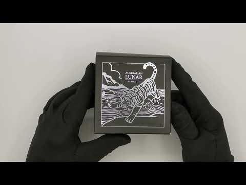 Unboxing Australian Lunar Series III 2022 Year of the Tiger 5oz Silver Proof High Relief Coin