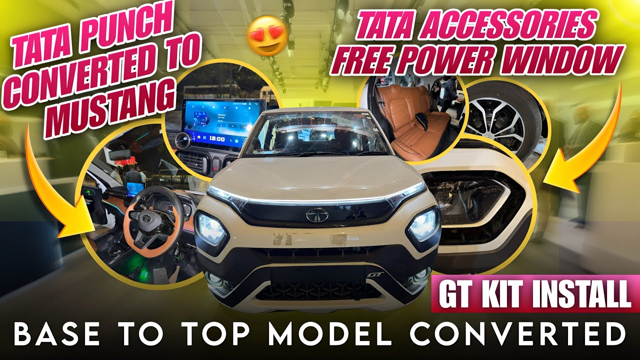 TATA PUNCH 😱|| GT KIT MODIFICATION || BASE TO TOP MODEL 🔥 #tatapunch # ...