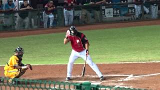 20150614 Lamigo VS 中信兄弟 陳俊秀打擊1