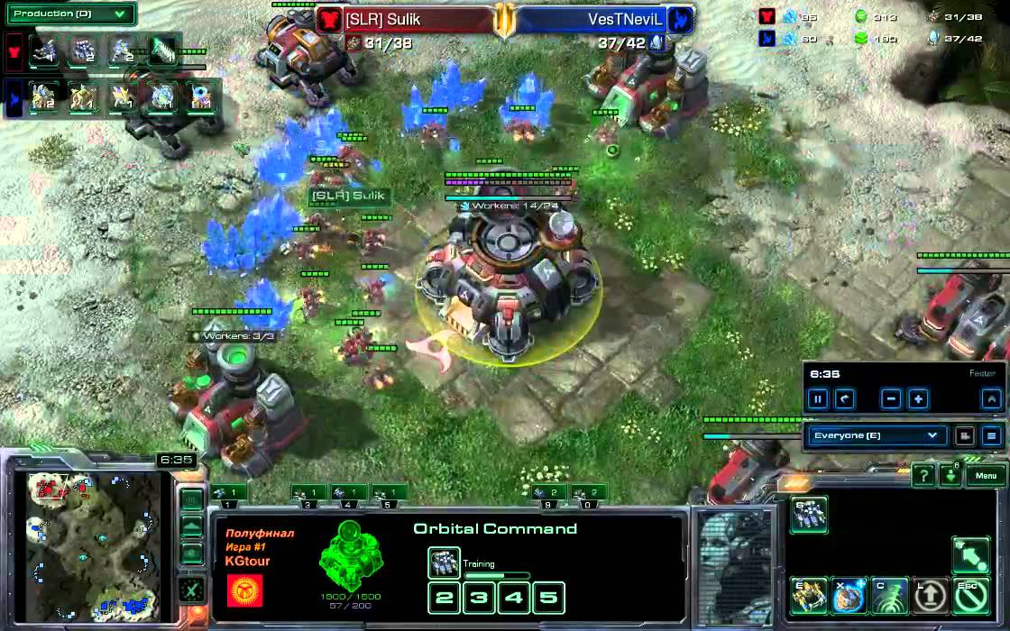 SC2: eXquiZite vs Sulik (Protoss vs Random) KGtour-Ro4 (полуфинал) - Bo5