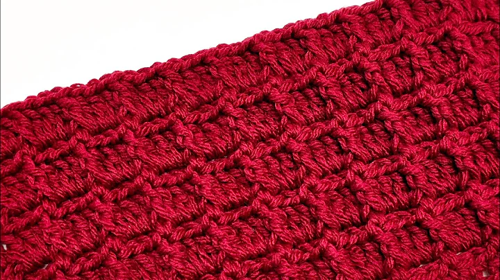 SUPER EASY and Fast Crochet Pattern For Blankets And Scarfs / Textured Block Stitch Tutorial