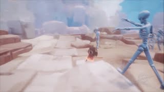 How To Make An Ancient Temple Game and Trigger Enemy Spawns - Dreams PS4 Tutorial
