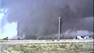 Hesston & Goessel, Kansas Tornados Merging 3-13-1990