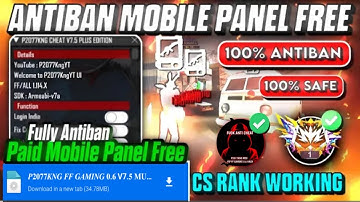 P2077KNG CHEAT V7.5 | ALL SERVER WORKING | OB50 UPDATE CS | BR RANK WARKING MOD MENU 100% SAFE V42