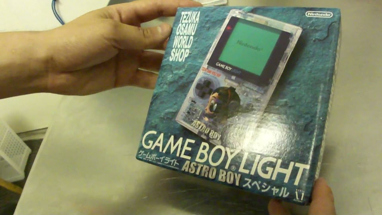Nintendo Game Boy Light Astro Boy Edition (1998) Unboxing - YouTube