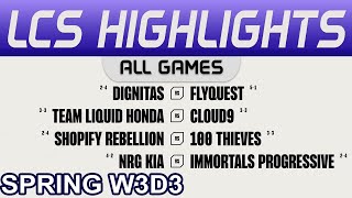 LCS Highlights Week3 Day3 LCS Spring 2024 All Games By Onivia