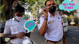 COPS vs Superbike - INDIA || Fined for Over Speeding
