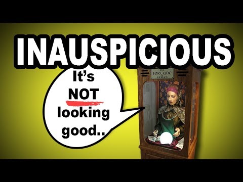 👎🍀 Learn English Words - INAUSPICIOUS - Meaning, Vocabulary Lesson with Pictures and Examples