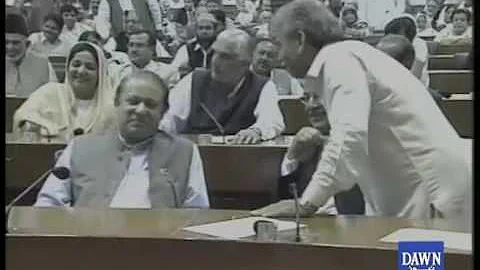 Nawaz Sharif in National Assembly