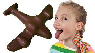 Полина Играет В Шоколад И Настоящее Челлендж