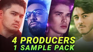 4 PRODUCERS FLIP THE SAME SAMPLE PACK (secret free samples in video)