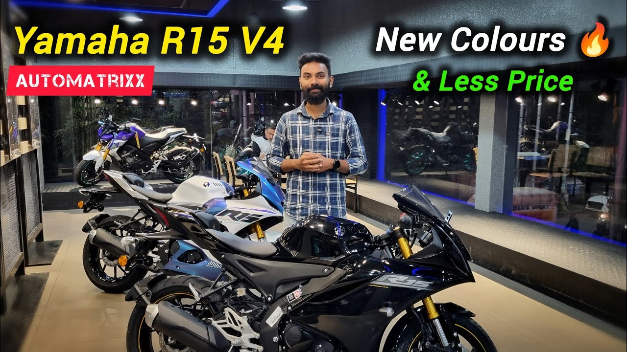 New Yamaha R15 V4 Black & White Colour review | ₹1.72L ✅️ 