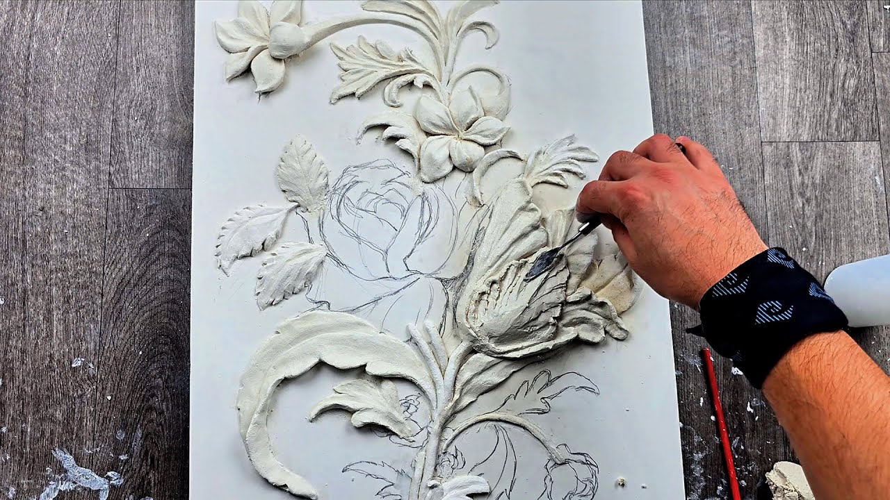 Tutorial on making botanical bas reliefs at home