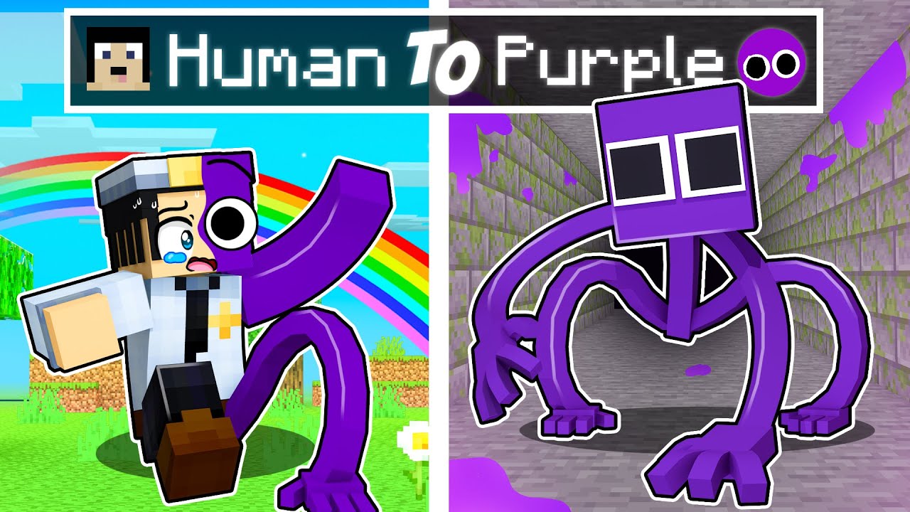 Purple Rainbow Friends But My Versions Minecraft Skin