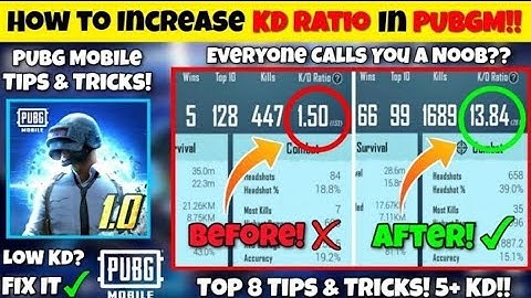 HOW TO INCREASE KD RATIO IN PUBG MOBILE 🔥 PUBG MOBILE TIPS AND TRICKS 🔥 IMPROVE KD RATIO FAST!!