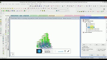 STAAD PRO NATURAL FREQUENCY OF A BUILDING IN STAAD PRO USING EIGEN VALUE EXTRACTION METHOD