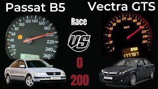 Vw Passat B5 2.8 V6 193 Hp VS Opel Vectra C 3.2 GTS 211 Hp 0 200 Yarışı