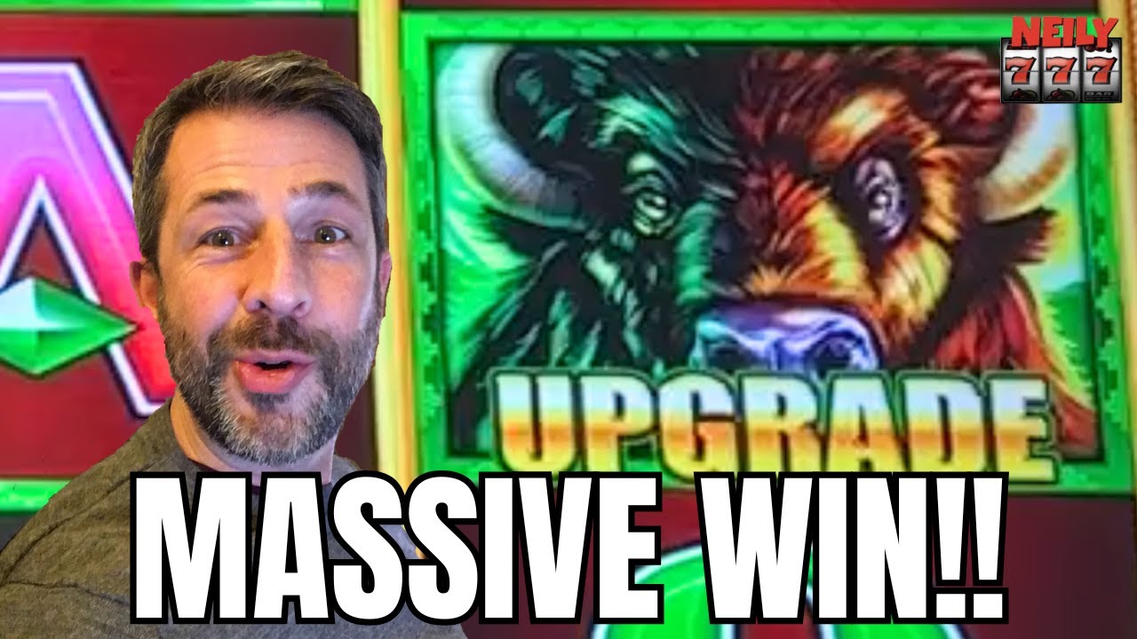 Я получил БОЛЬШОЙ ВЫИГРЫШ ОБНОВЛЕНИЯ на игровом автомате BUFFALO COIN TRIO!