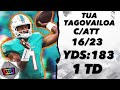 Tua Tagovailoa Preseason Highlights vs Atlanta Falcons