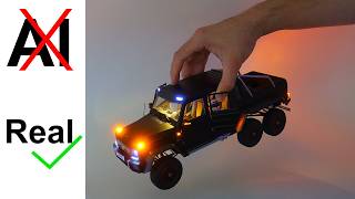 NO AI - diecast AMG G63 6x6 with LED lights and OLED display