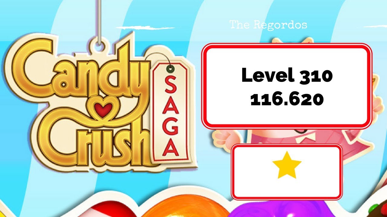 Candy Crush Saga Level 310 - No Boosters - YouTube