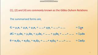 Application of Thermodynamics: Lecture 2: Gibbs Duhem Relation, Temp & Press Dependence of Chem Pot.