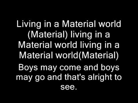 Madonna Material Girl Lyrics Youtube