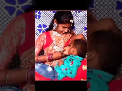 Young Indian aunty breast feeding 18+